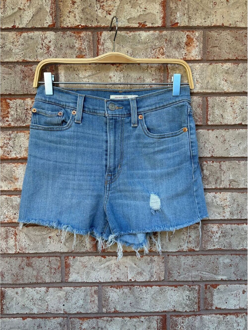 Levi’s High Rise Cut off Jean Shorts Size 27